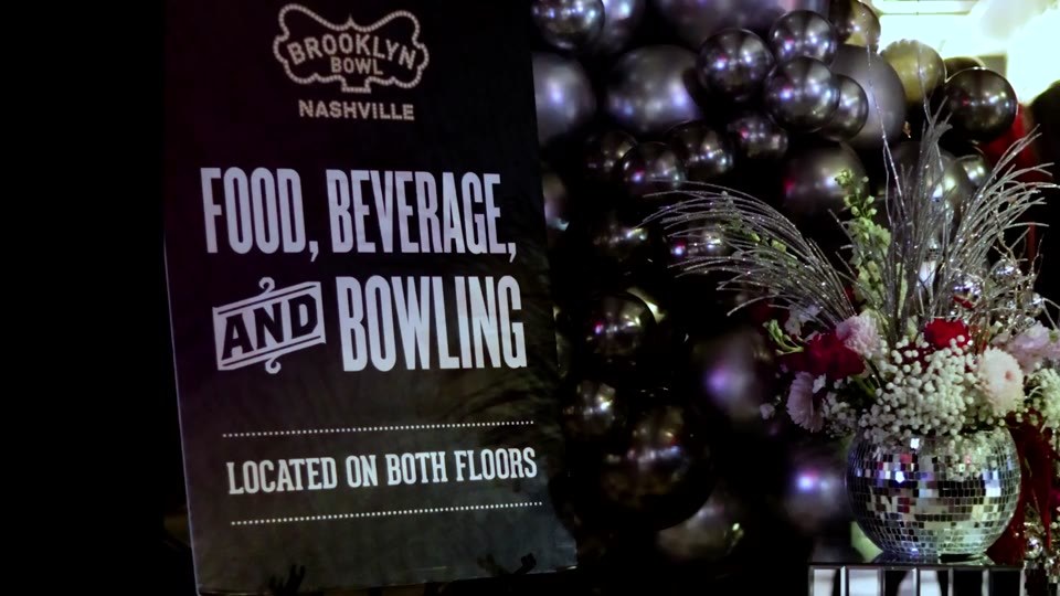 Custom Viewso event environment at the DaVita celebration at Brooklyn Bowl