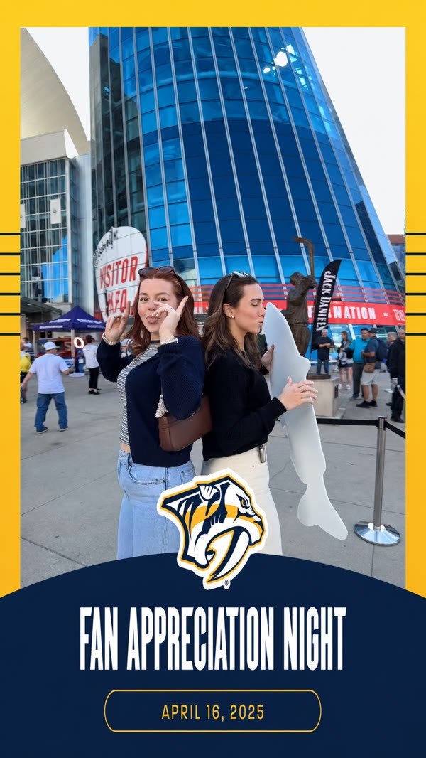 Finished Viewso 360 guest video with Nashville Predators branding